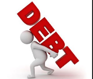 Ghana's total debt stock ending September 2017 reached 