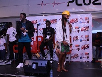Medikal and Wanlov on stage