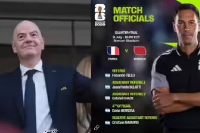 Facundo Tello will officiate the game between France and Morocco