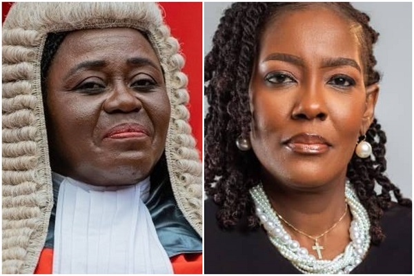 Chief Justice Gertrude Torkornoo and GBA president Efua Ghartey
