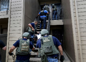 US law enforcement authorities have arrested a Ghanaian man for extortion