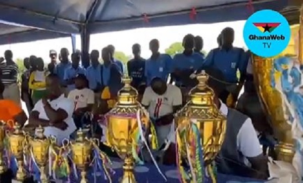 The trophies (in gold colour) will be awarded to winners of the athletics meet