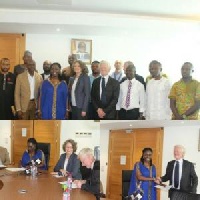 Danish Ambassador to Ghana Issah Yahaya and some other officials witnessed the handing over ceremony