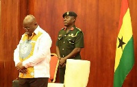 President Akufo-Addo observes a moment of silence for deceased journalists