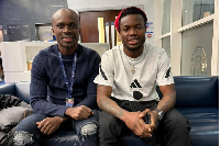 Dr Ernest Koranteng (L) met with Abdul Fatawu Issahaku (R)