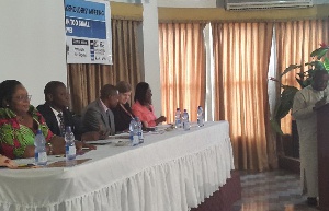 Alex Segbefia speaking at the opening of the newborn stakeholders forum