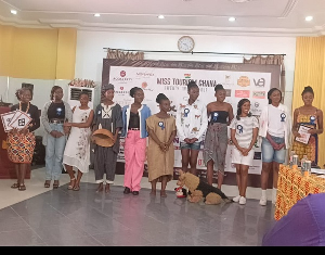 Contestants of the 2024 Miss Tourism Ghana pageant