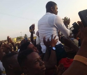 Samuel Boadu was carried by the fans