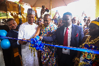 Some of the stakeholders at the event cutting the ribbon