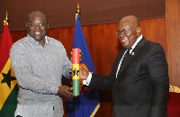 President Akufo-Addo with Martin Adjei-Mensah Korsah