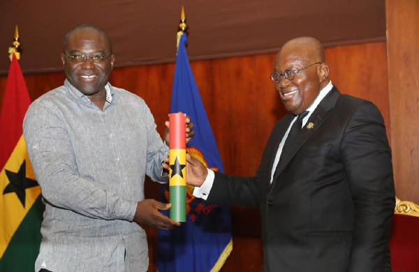 President Akufo-Addo with Martin Adjei-Mensah Korsah