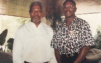 Kwaku Sakyi-Addo [R] with the late Kofi Annan [L]