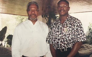 Kofi Annan With Sakyi Addo