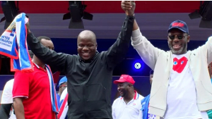 Lands minister Abu Jinapor and Dr. Matthew Opoku Prempeh, NPP running mate