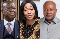 Letter discloses what Baffoe-Bonnie (L) told Mahama (R) about a petition seeking  Mensa's(M) removal