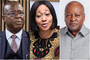 Letter discloses what Baffoe-Bonnie (L) told Mahama (R) about a petition seeking  Mensa's(M) removal