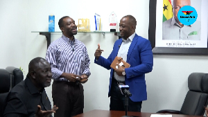GhanaWeb CEO David Antwi (Left) with the Deputy CEO of GIPC, Abdul Razak Baba (Right)