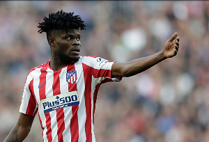 Then-Atletico Madrid football player Thomas Partey Then-Atletico Madrid football player Thomas Partey
