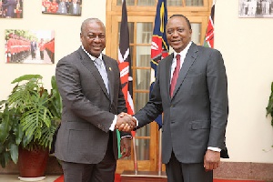 Mahama Visit Kenya Shake