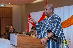 John Dramani Mahama is the President of Ghana