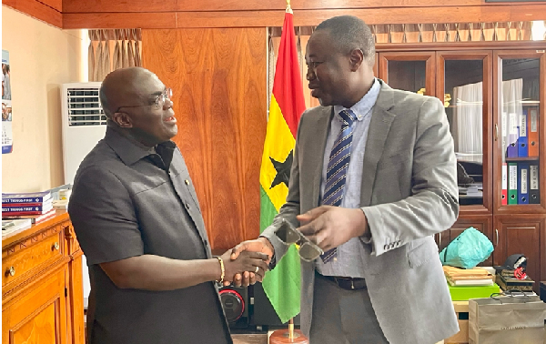 Chief of Staff, Julius Debrah and Dr Doliwura Zakaria