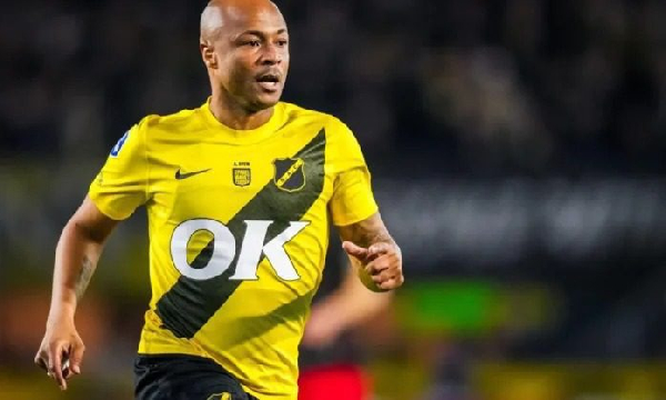 Andre Ayew scored his first goal for NAC Breda