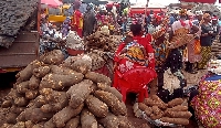 File photo of yam sellers