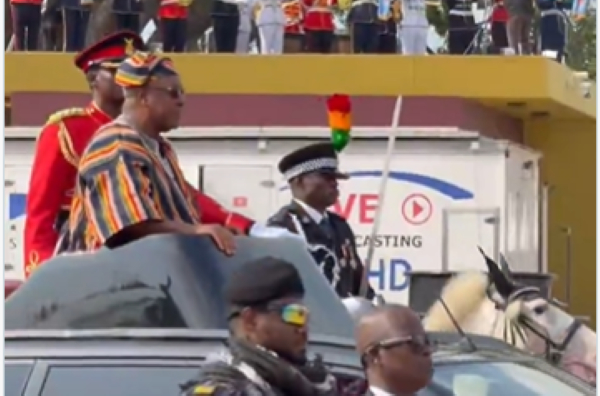 Watch President Mahama's grand entry for 69th Independence Day parade