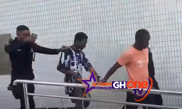 The young men were taken away by police men after a judge's order