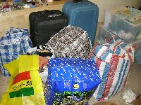 The claim is that Ghana Must go bags were used to move cash