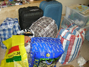 The claim is that Ghana Must go bags were used to move cash