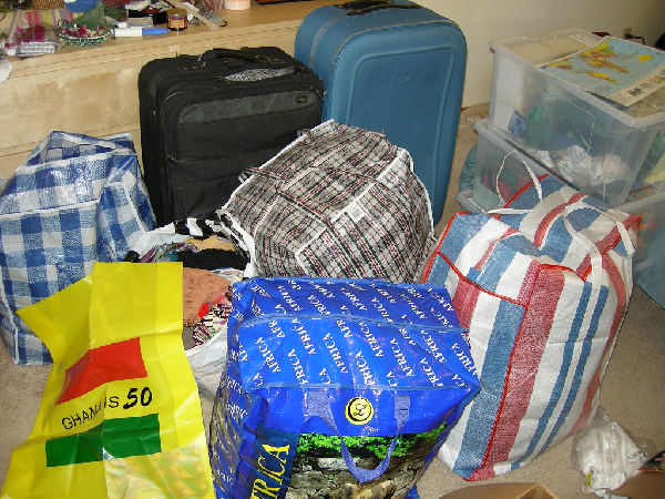 The claim is that Ghana Must go bags were used to move cash