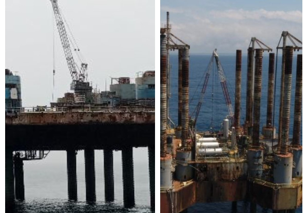 Saltpond oil field before and after $100 million was spent