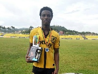 Shafiu scored a hat-trick against Akonangui