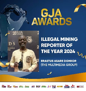 Erastus has been honored for his role in the fight against illegal mining