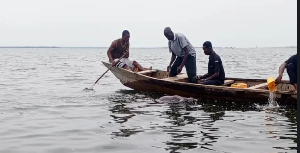 File photo of some men in a canoe