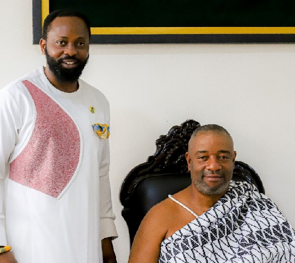 IAWPA-Ghana boss with the Ga Mantse