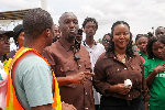 Ewurabena Aubynn among some of the community leaders