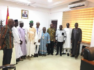 Musah Superior [6th from right] with former Chief Executives of Tamale