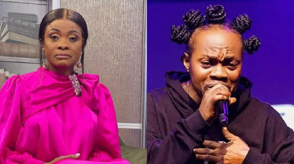 Diana Asamoah (L) blames Daddy Lumba (R) for the 'chaos' after his death
