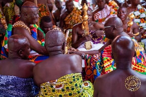 Otumfuo Osei Tutu II and Dr Bawumia