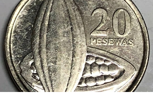 Photo of 20 pesewa coins