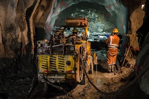File photo of underground mining operations