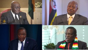 A photo of some African presidents