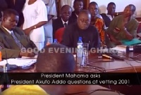 Nana Akufo-Addo appears before the vetting committee to be vetted by Mahama