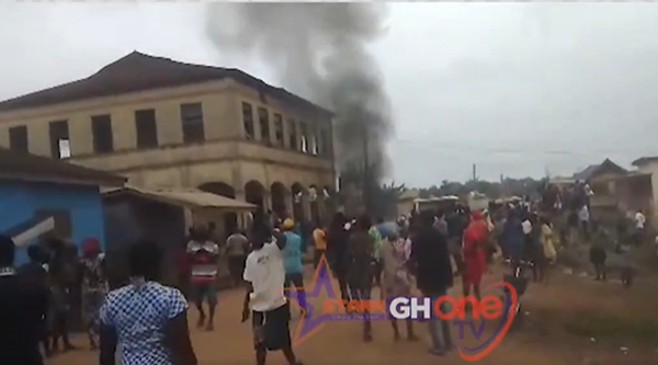 The youth were protesting against the alleged brutality and death of a suspect