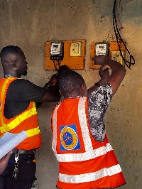Some ECG officials replacing the meter
