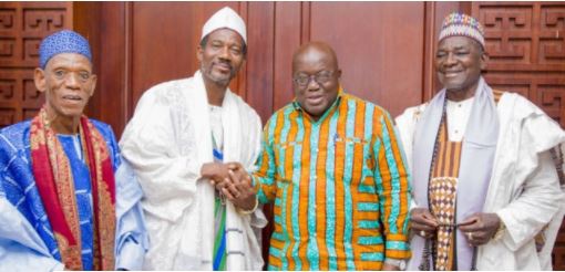 President Akufo-Addo thanked Sheikh Khalifa Maikano for the courtesy call