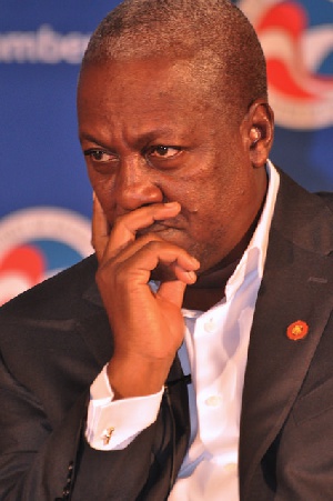President Mahama in a pensive mood