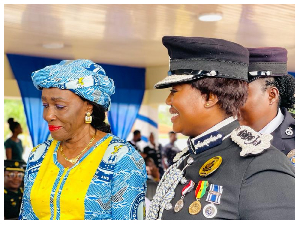 The late Nana Konadu Agyemang-Rawlings with COP Maame Yaa Tiwaa Addo-Danquah